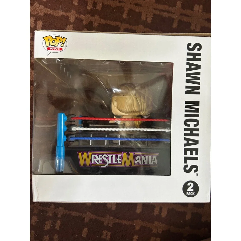 Funko Pop WWE WrestleMania Bret Hit Man Hart and Shawn Michaels 2-Pack Vinyl Set